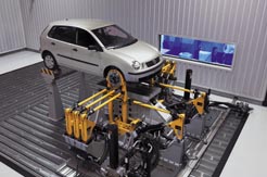 Volkswagen autoa laborategi batean