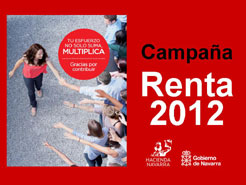 Cartel de la campaña de la Renta 2012