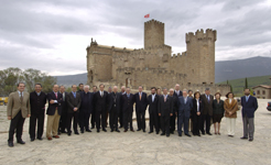 Inauguración del Castillo de Javier después de las obras de restauración.