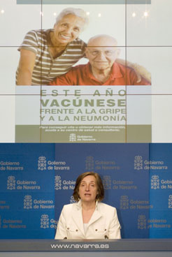 La consejera Kutz presenta la campaña de vacunación antigripal