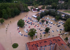 Inundaciones en la cuenca de Pamplona