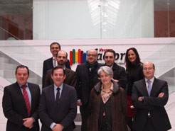 Reunión de la vicepresidenta Goicoechea con una delegación de la Rioja