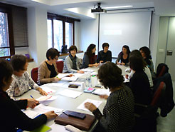 Reunión del grupo de trabajo en la sede del INAI.