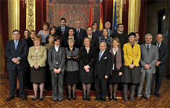 Foto de grupo tras la entrega del galardón