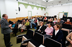 Imagen de la reunión de los voluntarios