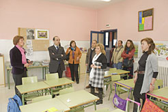 El consejero Catalán visita el colegio público de Cabanillas