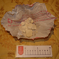 Detalle de la cocaína localizada en la operación