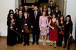 Los príncipes posan con el Grupo de Cámara del Conservatorio Superior de Música