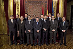 El consejero Caballero, con los ganadores y Jurado de la edición de 2007