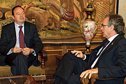 Los presidentes de los Gobierno de Navarra y La Rioja han mantenido un encuentro