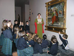 Tabla de Santa Águeda en el Museo de Navarra