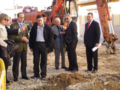 El consejero Catalán y miembros de su gabinete visitan las obras de infraestructura de Ablitas