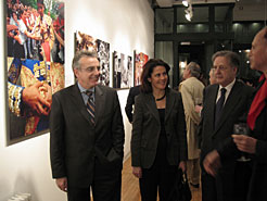 El Presidente Sanz y la alcaldesa Barcina