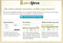 Aplicación AbreLibros, que mereció el tercer premio del concurso, entregado por el Gobierno de Navarra
