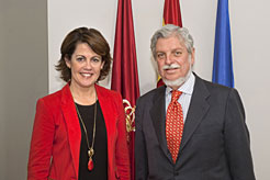 La Presidenta Barcina y el embajador de España en México