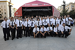 Miembros de la Banda de M&#250;sica de Fitero