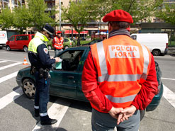 Controles policías Foral y Municipal Pamplona