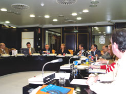 Imagen de la reunión del consejo de administración de Nilsa. 
