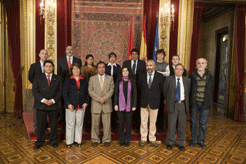 consejera Garciá Malo recibe delegacion boliviana
