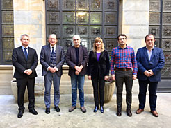 De izda a dcha: Csaba Pákozdi, René de Groot, Dieter Halwachs, Ana Ollo, Fernando Ramallo y Mikel Arregi.
