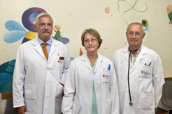Los médicos, Boneta, Mendívil y Elso del Hospital Virgen del Camino