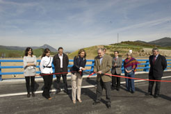 Inauguración del tramo Lecáun-Izco e la Autovía del Pirineo (A-21). 