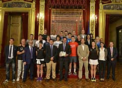 Recepción participantes campeonato de España junior de tenis