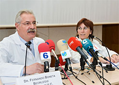 El doctor Boneta y la doctora Ramos.