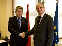 El consejero Miranda ha recibido a Eric Dufeil, responsable para España de la Dirección de Política Regional de la Unión Europea.