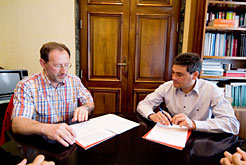 Imagen de la reunión con FORESNA-ZURGAIA.