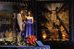 Miguel Indurain y Mariló Montero durante la gala.