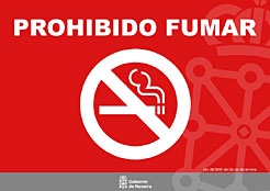 cartel  sde señalización de la ley del tabaco