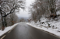 Carretera en situación de vialidad invernal
