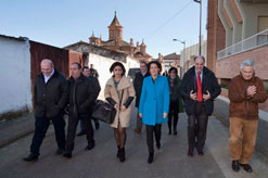 Presidenta Barcina inaugura pavimentación Milagro