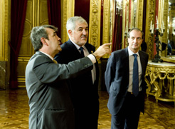 El consejero, el fiscal general y el fiscal superior de Navarra