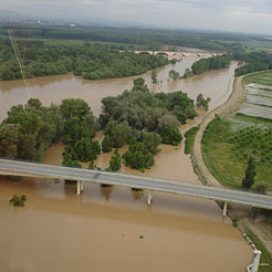 Imagen de inundaciones en Castejón