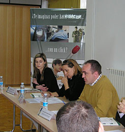 Imagen de la presentación del taller a los empresarios.
