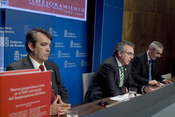 Javier Caballero, Miguel Sanz eta Jose Antonio Razquin
