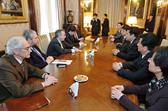 El Presidente Sanz ha mantenido un encuentro con la delegación china.