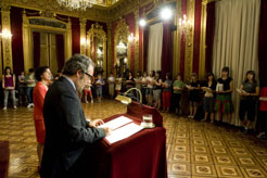 Acto de entrega de los premios de los concursos escolares en Lengua Vasca 2009. (foto 2)