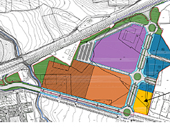 Ordenación de los terrenos del Valle de Egüés en los que se ubicará el nuevo centro de Salesianos.
