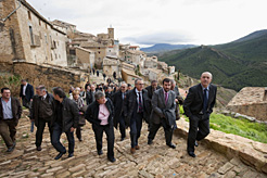 El Presidente Sanz visita Gallipienzo