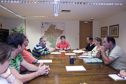 Reunión de la consejera Sanzberro con los alcaldes de la zona de Juslapeña