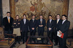 El Presidente Sanz con los miembros de la nueva Junta Directiva de la Asociación