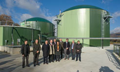 Sanz inaugura la planta de biogás de Ultzama