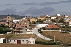 Vista de una localidad navarra (Oteiza).
