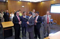 El Presidente Sanz en los nuevos Juzgados de Tafalla