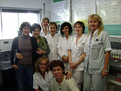 Integrantes del Servicio de Hematología y Hemoterapia del CHN.