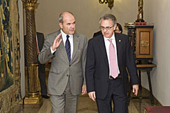 El Presidente Sanz recibe al ministro Chaves