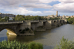 El río Ebro a su paso por Tudela